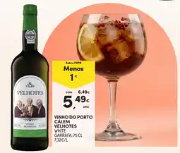Continente Vinho do Porto Calem Velhotes White promoção