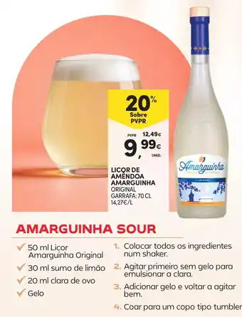 Continente licor de amêndoa amarguinha original promoção