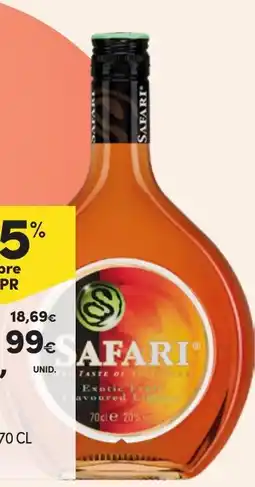 Continente safari exotic fruit flavoured liqueur promoção
