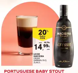 Continente Licor macieira cream promoção