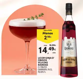 Continente licor ginja d'óbidos vila das rainhas promoção
