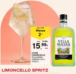 Continente Licor limoncello villa massa promoção