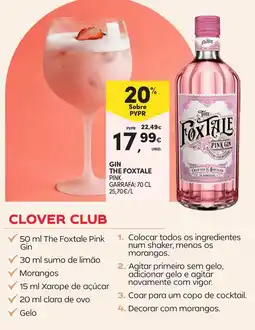 Continente Gin the foxtale pink promoção