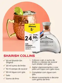 Continente gin sharish promoção