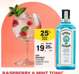 Continente gin bombay sapphire promoção