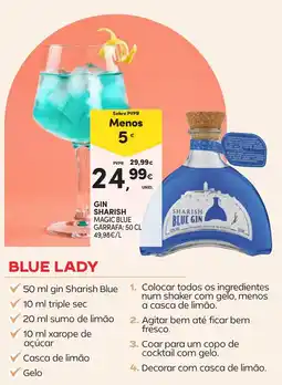 Continente gin sharish blue promoção