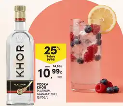 Continente Vodka khor platinum promoção