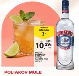 Continente Vodka poliakov promoção