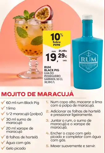 Continente Rum black pig promoção