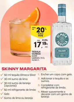 Continente Tequila Olmeca Silver promoção