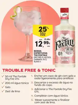 Continente Bebida espirituosa the foxtale dry fire 0% álcool promoção