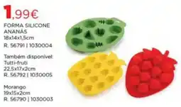 Espaço Casa Forma silicone ananás 18x14x1,5cm promoção