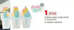 Espaço Casa Party Land forma para 9 gelados promoção