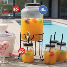 Espaço Casa Conj. dispensador bebidas + 4 copos promoção
