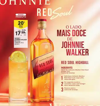 Continente Whisky johnnie walker red soul promoção