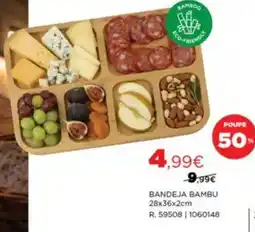 Espaço Casa Bandeja bambu promoção