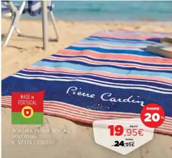 Toalha praia riscas pierre cardin
