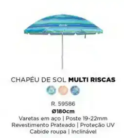 Espaço Casa chapéu de sol multi riscas promoção