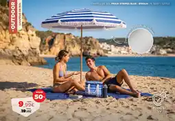 Espaço Casa Chapéu de sol praia stripes blue promoção