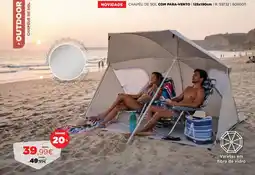 Espaço Casa chapéu de sol com para-vento promoção