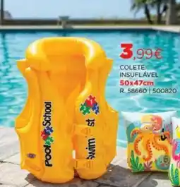 Espaço Casa Colete insuflável pool school promoção
