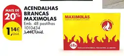 Pingo Doce Acendalhas brancas maximolas promoção