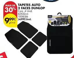 Pingo Doce Tapetes auto 2 faces dunlop promoção