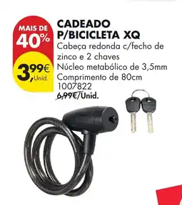 Pingo Doce Cadeado p/bicicleta xq promoção