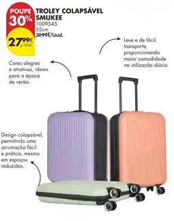 Pingo Doce Troley colapsável smukee promoção