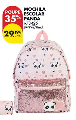 Pingo Doce Mochila escolar panda promoção