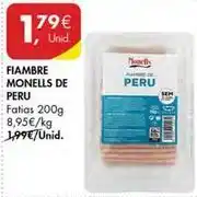 Pingo Doce Fiambre monells de peru promoção