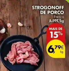 Pingo Doce Strogonoff de porco promoção