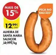 Pingo Doce Santa maria - alheira de salsicor promoção