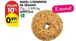 Pingo Doce Bagel c/sementes de sesamo promoção