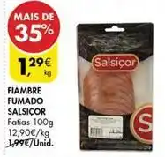 Pingo Doce Fiambre fumado promoção
