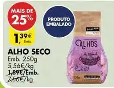 Pingo Doce Alho seco promoção