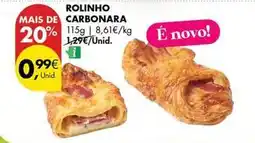 Pingo Doce Rolinho carbonara promoção
