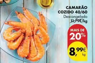 Pingo Doce Camarão cozido 40/60 promoção