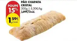 Pingo Doce Cristal - pão chapata promoção