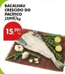 Pingo Doce Bacalhau crescido do pacífico promoção