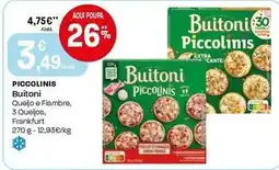 Intermarché Buitoni - piccolinis queijo e fiambre promoção