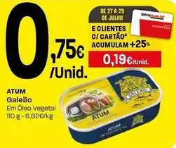 Intermarché Galeao - atum em oleo vegetal promoção