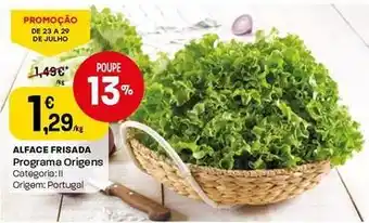 Intermarché Programa origens - alface frisada promoção