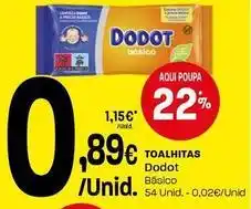 Intermarché Dodot - toalhitas basico promoção