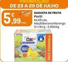 Intermarché Porsi - saqueta de fruta promoção