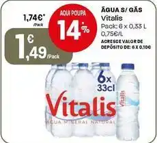 Intermarché Vitalis - água s/gas promoção