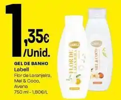 Intermarché Labell - gel de banho flor de laranjeira promoção