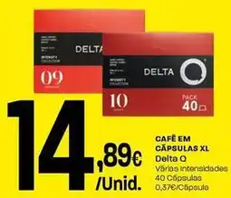 Intermarché Delta q - cafe em capsulas promoção