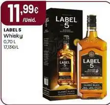 Intermarché Label 5 - whisky promoção