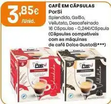 Intermarché Porsi - café em cápsulas splendido promoção
